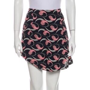 Reformation Printed Mini Skirt